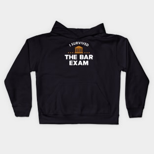 New Lawyer - I survived the bar exam Kids Hoodie